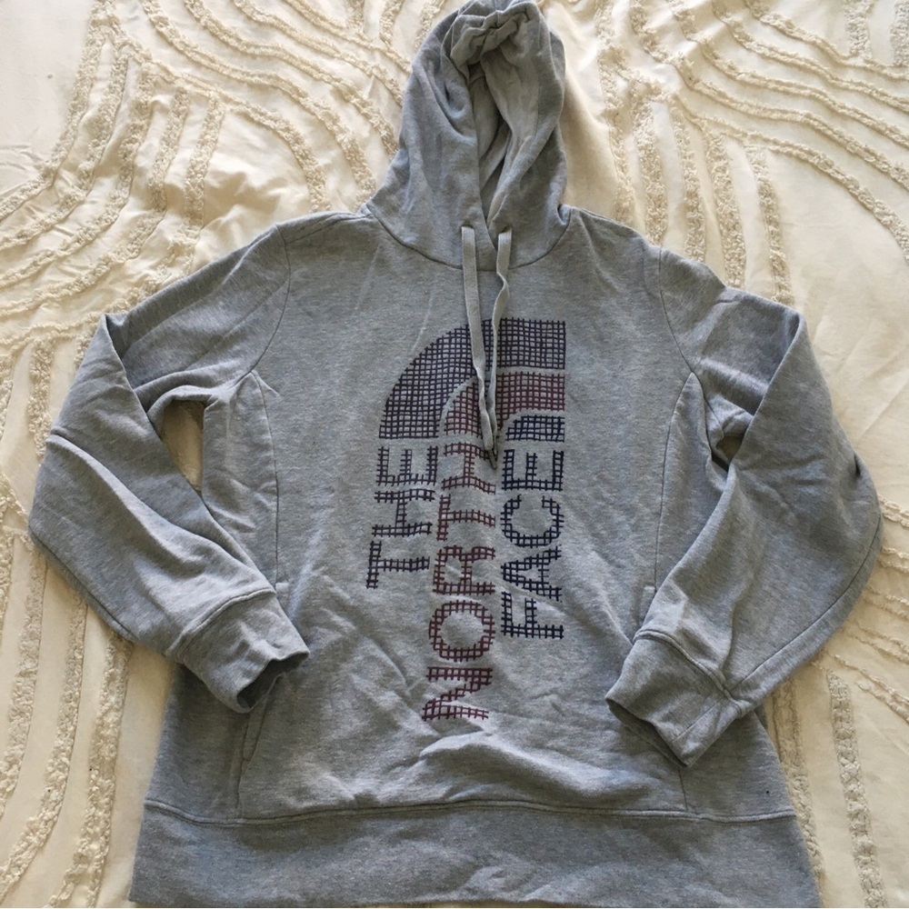 The North Face Woman Gray Hooded Sweatshirt L